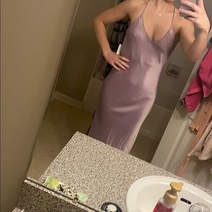 Lavender slip dress